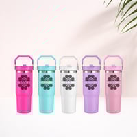 Image 1 of Personalized Name Water Bottle – Hmong Snail Design