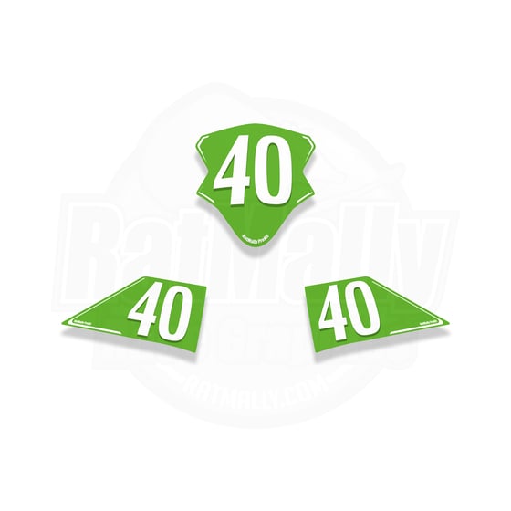 Image of Race Number Boards. To fit Kawasaki Ninja 400 2017>