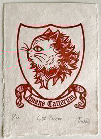 Image 2 of Cat Person Pink/Brown
