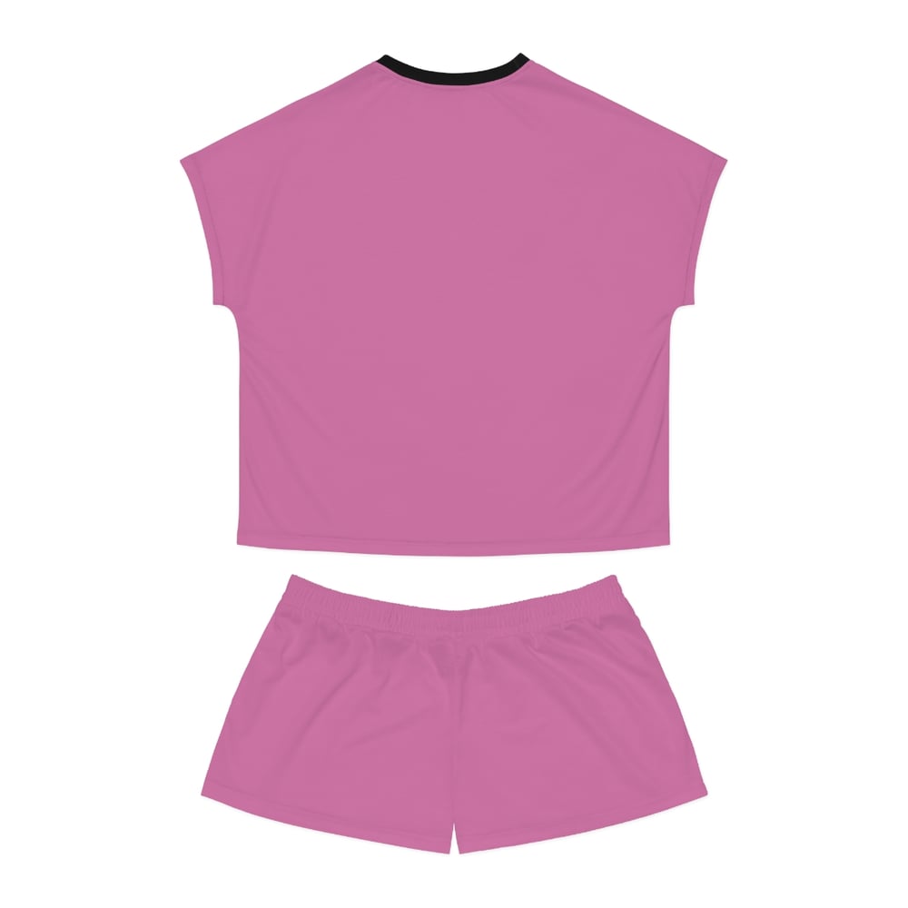 Image of Pretty & Paid Women's Pajama Set Pink Short Sleepwear Set