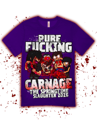 Springtime Slaughter Purple Tee 