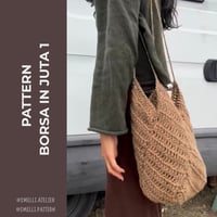 PATTERN borsa grande in juta