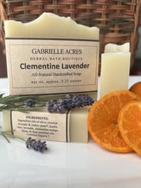 Image 5 of Clementine Lavender Natural Herbal Soap Handcrafted