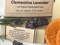 Image 2 of Clementine Lavender Natural Herbal Soap Handcrafted