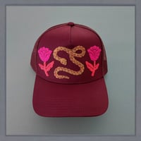 Image 1 of Burgundy Floral Snake