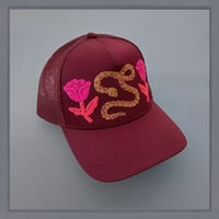 Image 3 of Burgundy Floral Snake