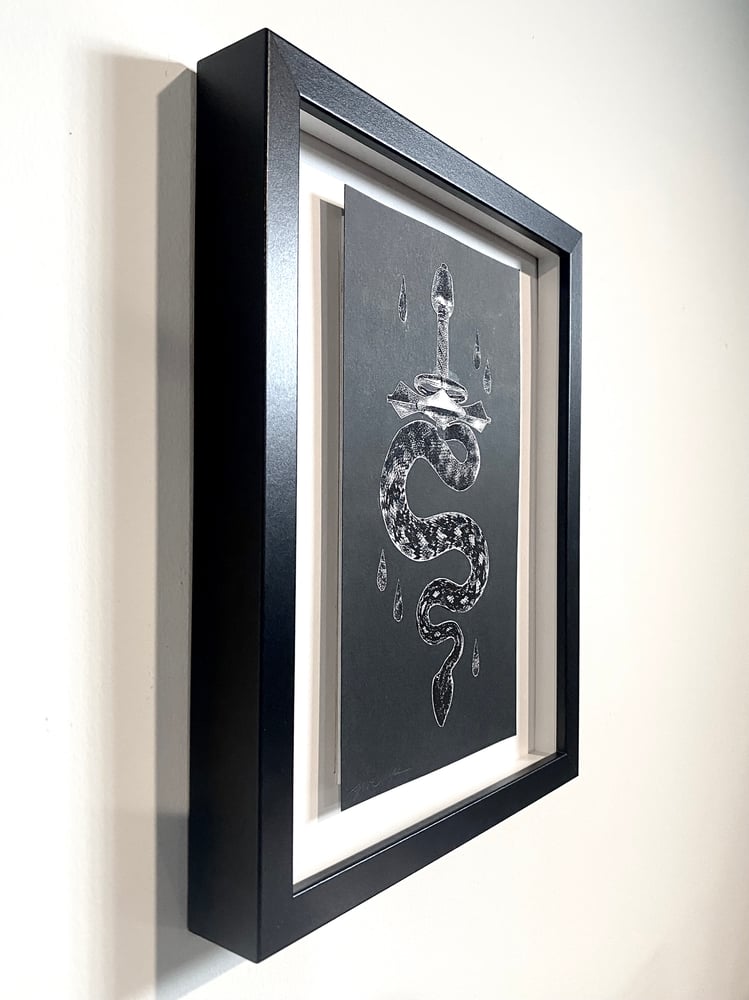 Image of 'serpent sword' original collage