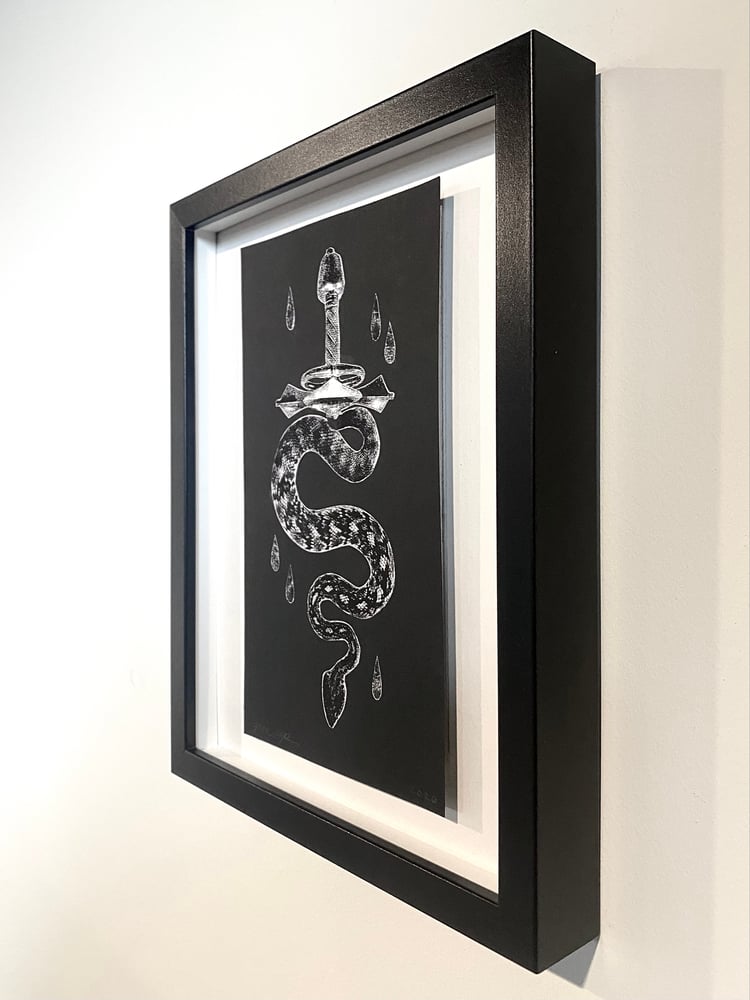 Image of 'serpent sword' original collage
