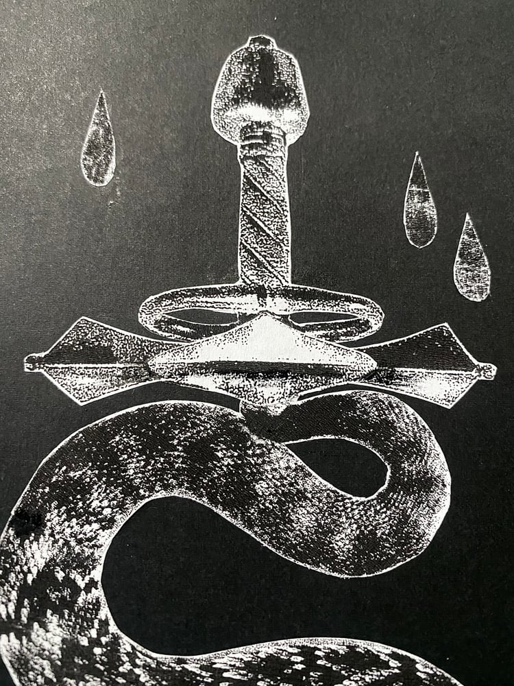 Image of 'serpent sword' original collage