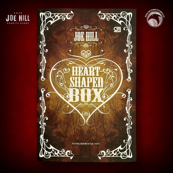 Image of JOE HILL 2026 CHARITY EVENT 116: SIGNED/DOODLED Heart-Shaped Box TPB - Indonesian