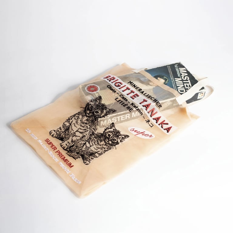 SAC EN ORGANZA CHAT (DEUX COULEURS) Image 4