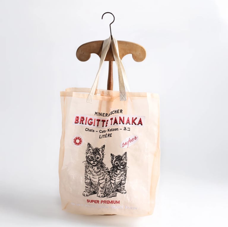 SAC EN ORGANZA CHAT (DEUX COULEURS) Image 2