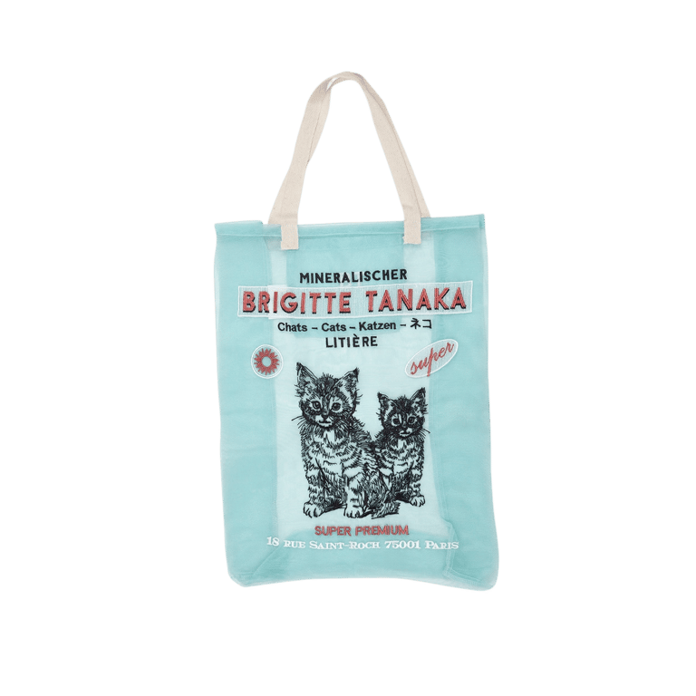 SAC EN ORGANZA CHAT (DEUX COULEURS)