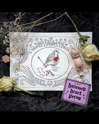 Image 1 of the bloodiest heart - original bleeding heart dove print