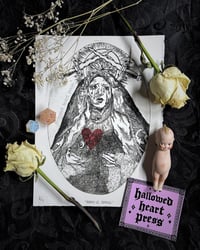 Image 1 of mother of sorrows - original mother mary print