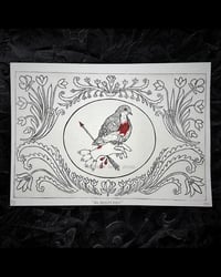 Image 2 of the bloodiest heart - original bleeding heart dove print