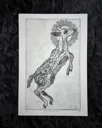 Image 2 of st. of hunted animals - original deer print