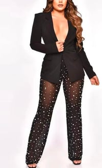 Image 1 of Beaded Sheer Pants 