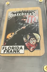Image 2 of CLEVELAND STAGE PLAYED PICK/ CARD COMBO