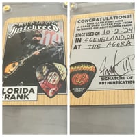 Image 1 of CLEVELAND STAGE PLAYED PICK/ CARD COMBO