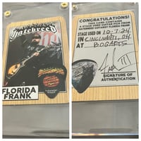 Image 1 of CINCINNATI STAGE PLAYED PICK/ CARD COMBO