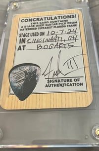 Image 3 of CINCINNATI STAGE PLAYED PICK/ CARD COMBO