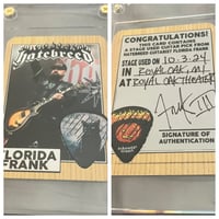 Image 1 of ROYAL OAK, MI  STAGE PLAYED PICK/ CARD COMBO