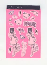 Image 1 of I ROCK sticker sheet