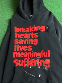 Image 2 of breaking hearts saving lives hoodie deftasy XL romantic goth