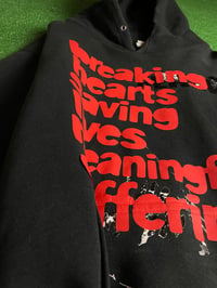 Image 3 of breaking hearts saving lives hoodie deftasy XL romantic goth