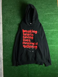 Image 1 of breaking hearts saving lives hoodie deftasy XL romantic goth