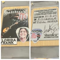 Image 1 of PITTSBURGH STAGE PLAYED PICK/ CARD COMBO