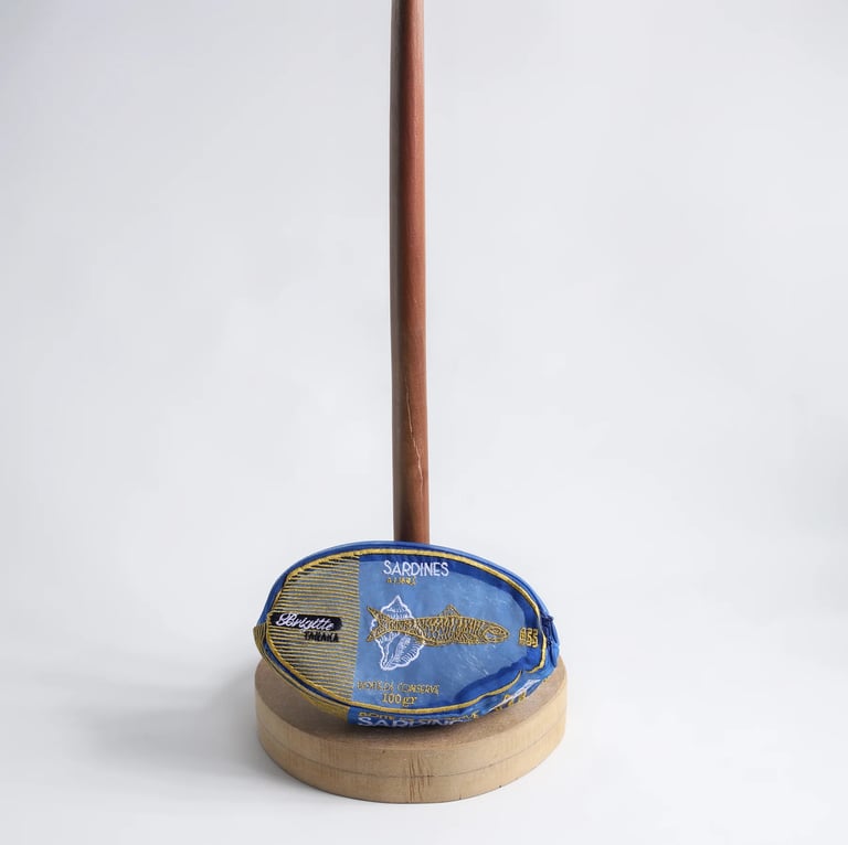 POCHETTE / PORTE-MONNAIE EN ORGANZA SARDINES Image 4