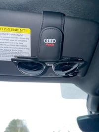 Image 1 of Leather Sunglasses Holder Clip