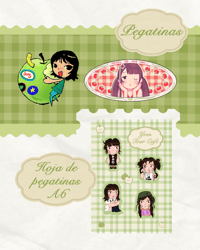 PEGATINAS Y STICKER SHEET