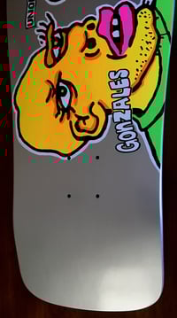 Image 5 of MARK GONZALES SKATEBOARD DECK - SILVER DIP MAN AND WOMAN - NUMBERED WITH COA