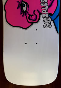 Image 5 of MARK GONZALES SKATEBOARD DECK - WHITE DIP MAN AND WOMAN 
