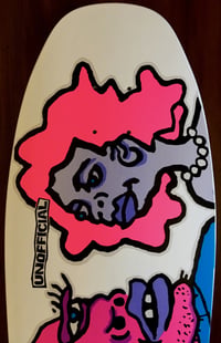 Image 3 of MARK GONZALES SKATEBOARD DECK - WHITE DIP MAN AND WOMAN 