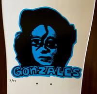 Image 11 of MARK GONZALES SKATEBOARD DECK - WHITE DIP MAN AND WOMAN 