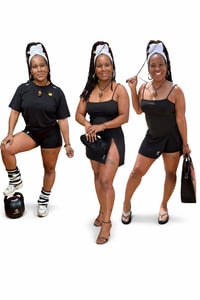 Image 2 of 2 Piece Midnight Black Tennis Dress