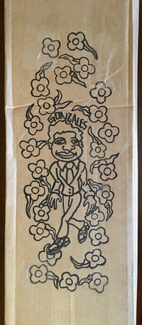 Image 14 of MARK GONZALES SKATEBOARD DECK - WHITE DIP MAN AND WOMAN 