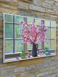 Image 3 of Pink cherry blossom against my studio window 100cm x 70cm 