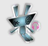 VOXEL Sticker - Blue