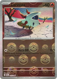 Larvesta (Poke Ball Pattern) - SV: Black Bolt - Near Mint