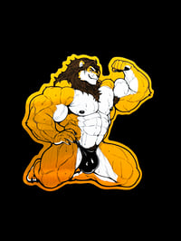 Lion Bodybuilder Sticker