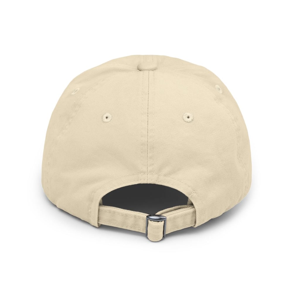 Image of unisex Distressed Cap — "Hoes Mad Your Honor" Red Graphic Hat