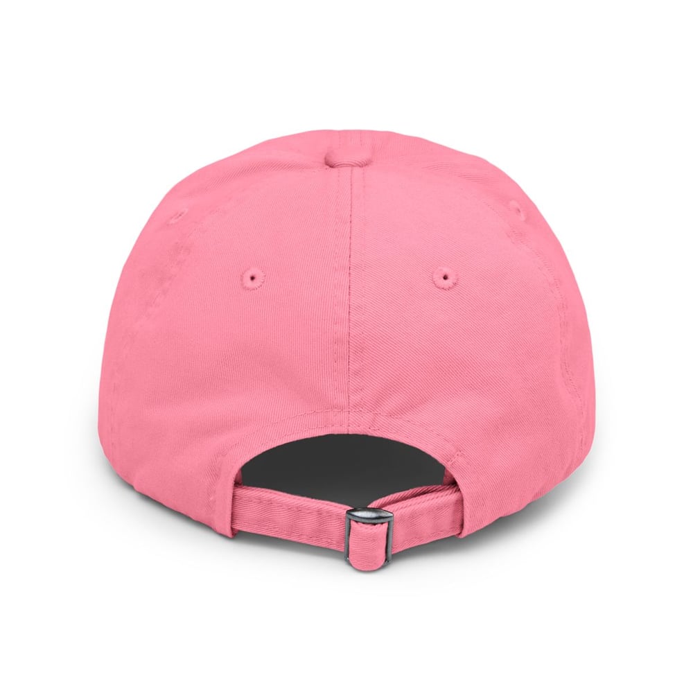 Image of unisex Distressed Cap — "Hoes Mad Your Honor" Red Graphic Hat