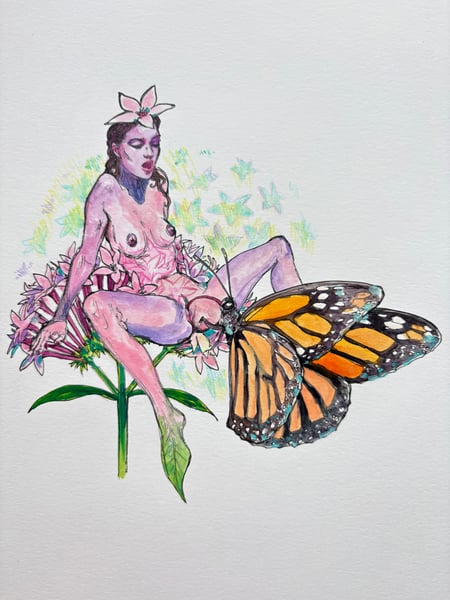 Image of Spring Flower - Original 11”x14