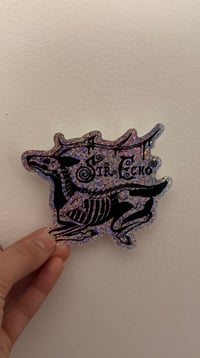 Carrion Deer Glitter Sticker