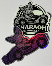 Image 1 of Pharoah on Wheels Sticker Pack (10$ Donation) 